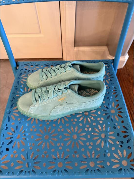 Puma Shoes - Puma Suede Classic Sneakers in Mint Green